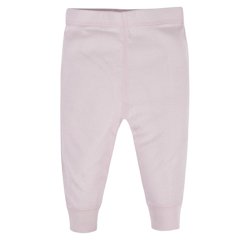 Gerber Baby Girls Multi-Pack Active Pants Set, Hearts, 0-3 Months - Image 4