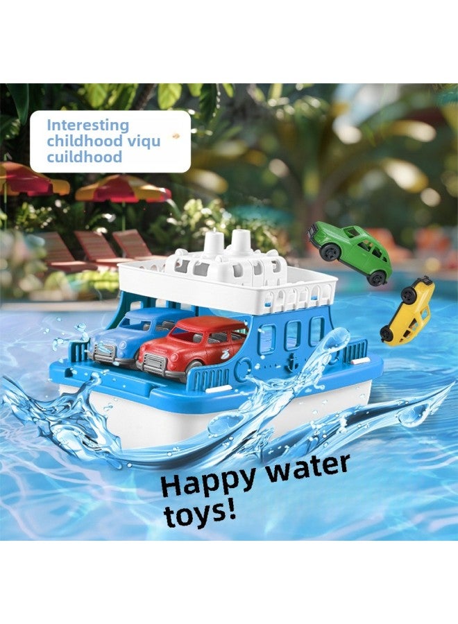 2024 Macaron Color Children's Oversized Ship Suit Summer Baby Water Transport Toy Boat-Color:Four Boats - Image 2
