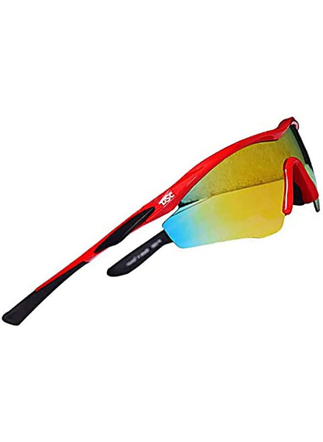 DSC - Passion Polarized Cricket Sunglasses | Frame colour: Red & Black | Size: Mens | 100% UV Protected | Sunglasses for Men & Women - Image 1