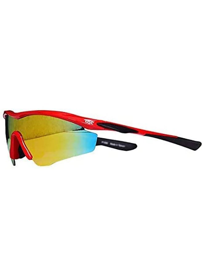 DSC - Passion Polarized Cricket Sunglasses | Frame colour: Red & Black | Size: Mens | 100% UV Protected | Sunglasses for Men & Women - Image 1