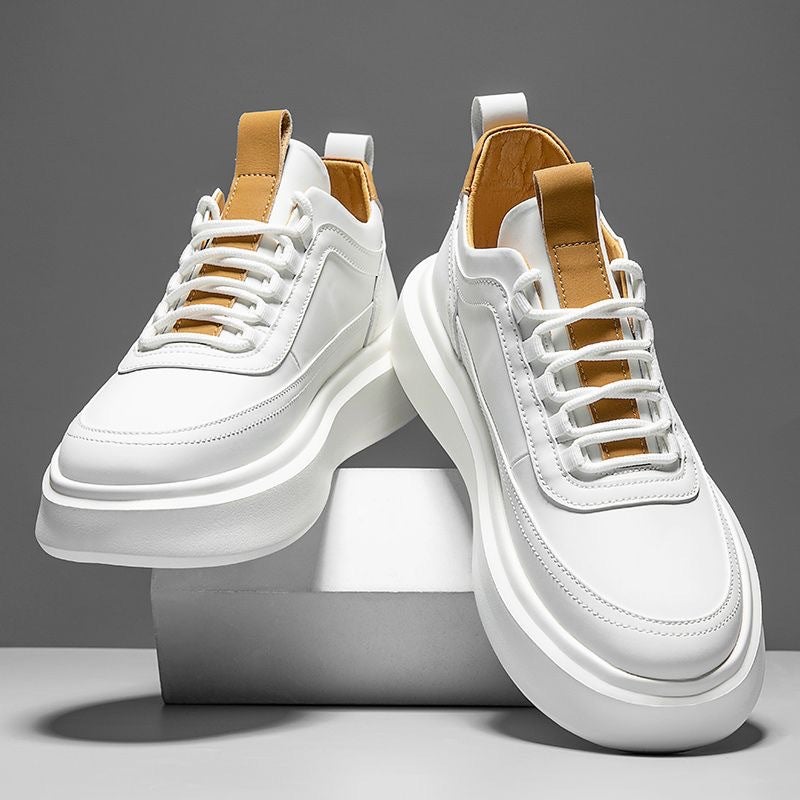 2023 Mens Summer Breathable Trendy Sneakers white brown 