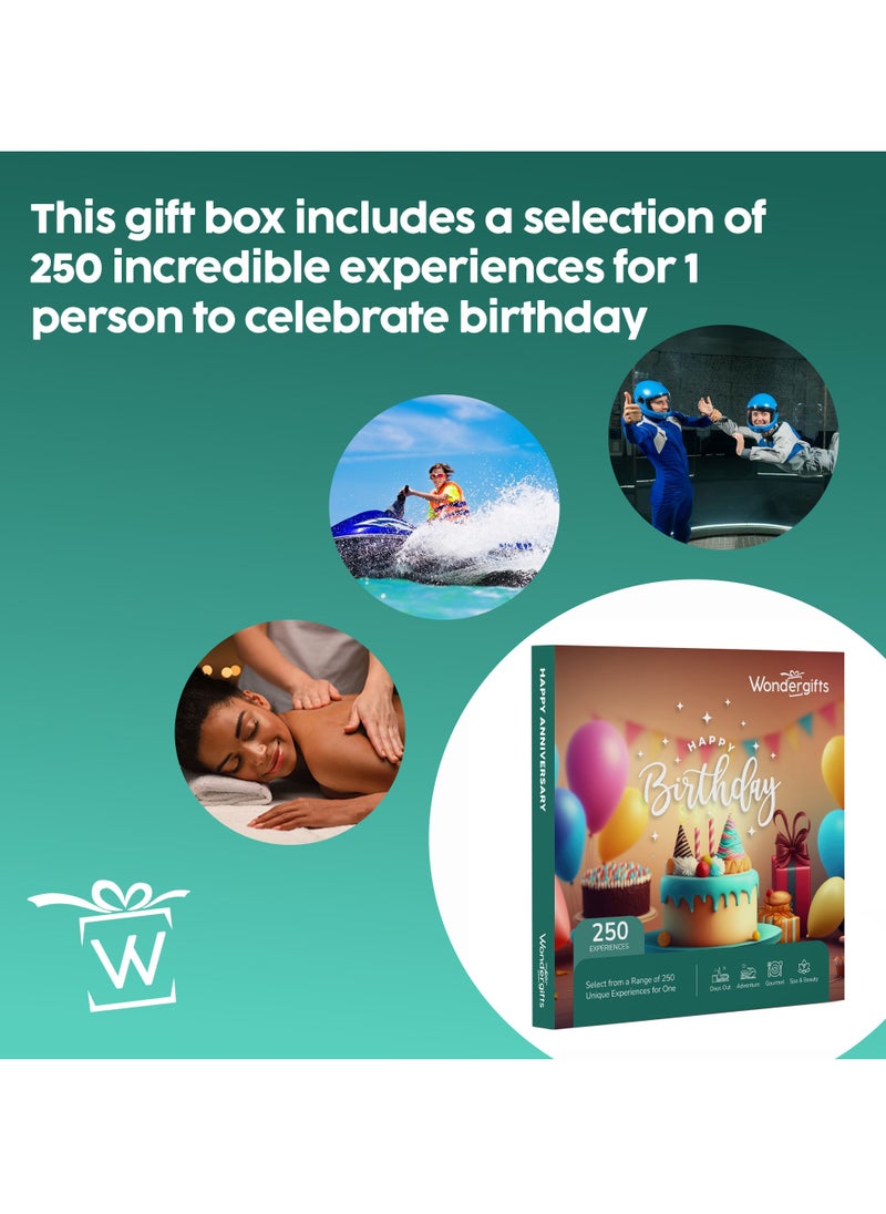 Wondergifts Happy Birthday Gift Box - Choose from Selection of Spa, Adventures, Gourmet and More  - Image 2