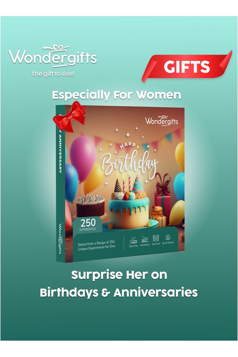 وندرجيفتس علبة هدية عيد ميلاد سعيد | اختر من بين تجارب السبا، العشاء، المغامرة وأكثر | هدية عيد ميلاد مثالية له، لها، للأصدقاء أو العائلة - Image 1