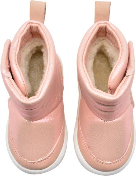 Kids A More Maya Plush Furry Baby Girl Boots Powder Color - Image 5