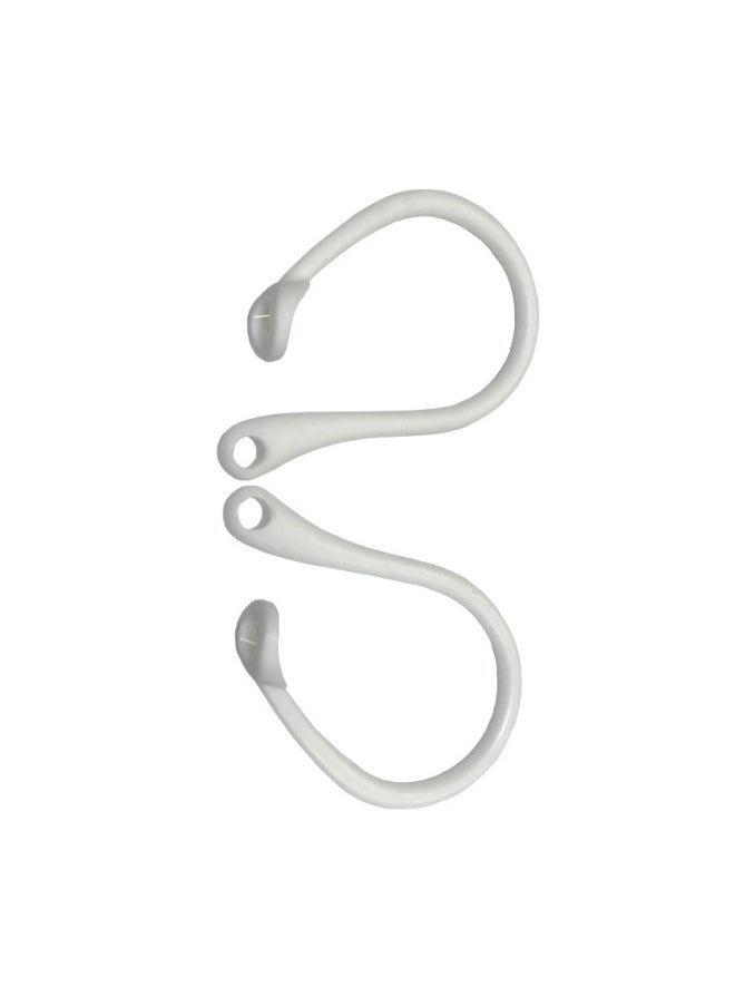 Generic Suitable For Apple Bluetooth 3 Generation Headset Hook Airpods Silicone Case Sports Wireless Anti-lost Ear Hook-Color:White  - Image 1