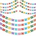 DUNCHATY 6 Pack Mexican Banner 132Ft22ft x 6 Papel Picado Fiesta Decorations Cinco de Mayo Da de Muertos Birthday Party Supplies 12 Patterns with String Waterproof Plastic Indoor Outdoor - Image 3