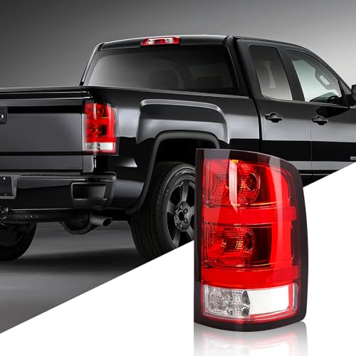 مجموعة أضواء الذيل FICOLPO لسيارة GMC Sierra 1500 من 2007 إلى 2013 و GMC Sierra 2500HD و 3500HD من 2007 إلى 2014 جانب الراكب باللون الأسود