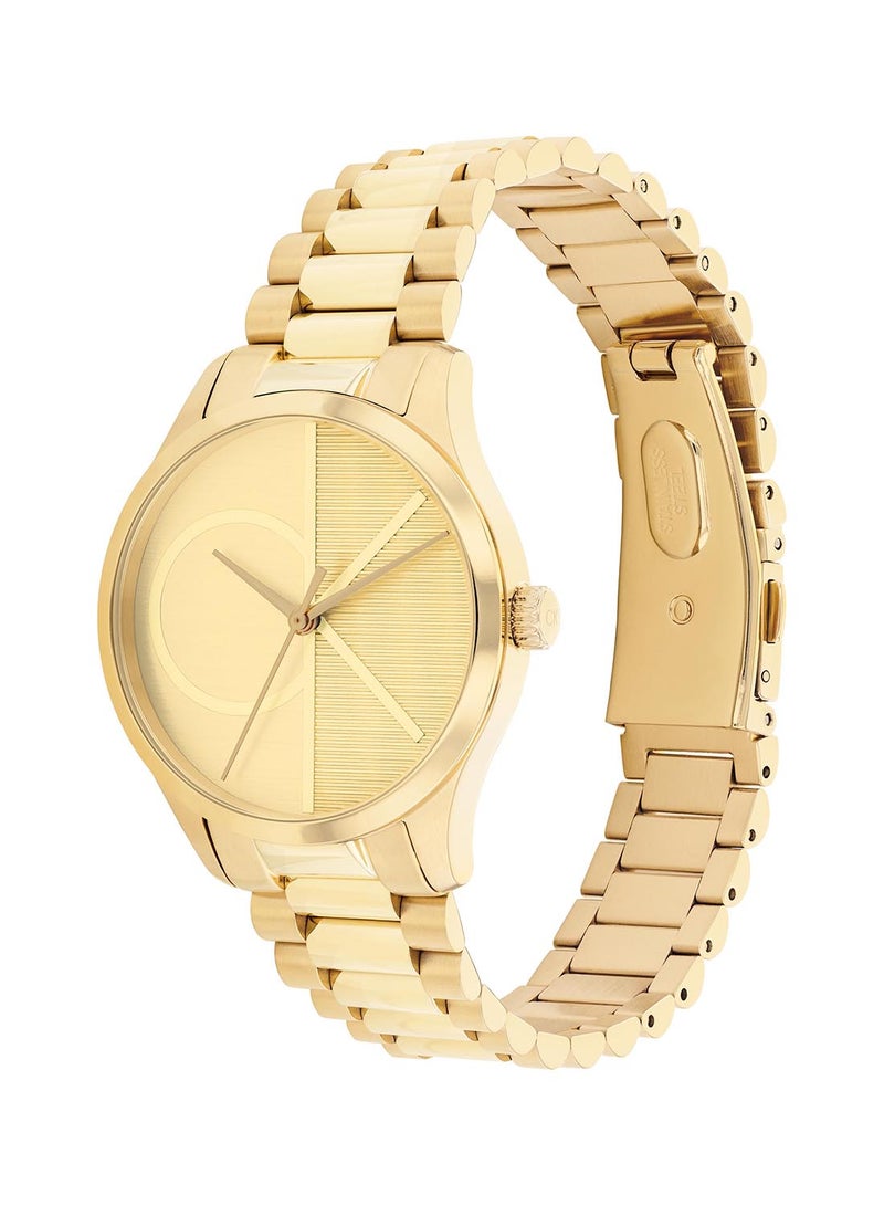 CALVIN KLEIN ساعة يد ستانلس ستيل بعقارب دائرية الشكل للجنسين 25200346 - 32 ملم - Image 1