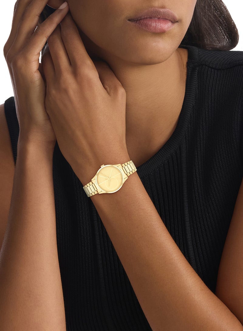 CALVIN KLEIN ساعة يد ستانلس ستيل بعقارب دائرية الشكل للجنسين 25200346 - 32 ملم - Image 4