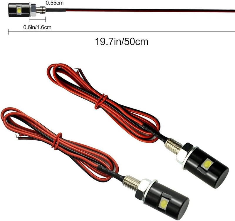 Rupse 2PCS White LED License Plate Light - Image 5