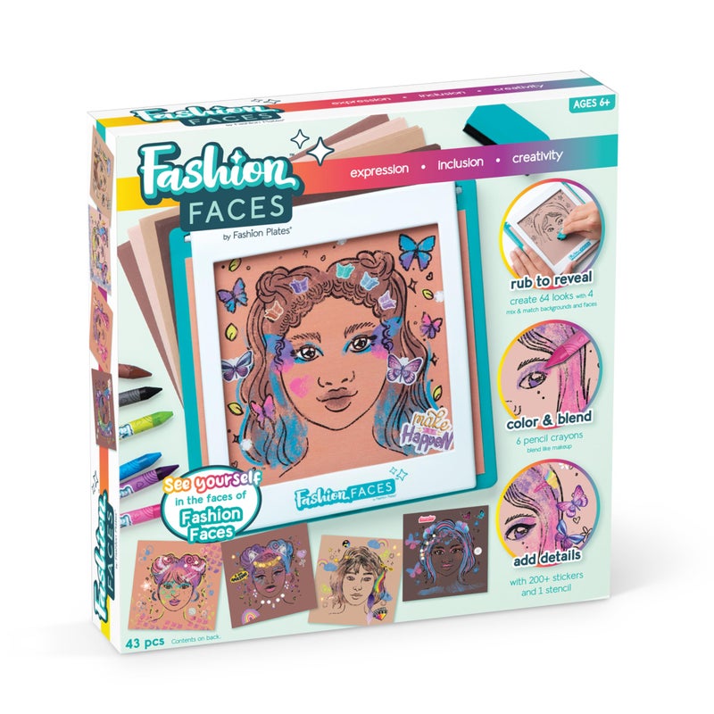 PlayMonster Fashion Faces Arts Crafts for Ages 6 to 11 - Image 2