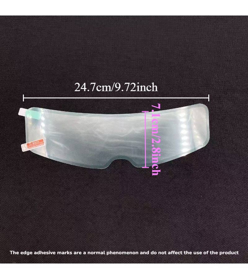 Style 2 Helmet Rainproof Anti Fog Film High Definition Transparent Anti Splash Lens Wear Resistant Easy Sticker - Image 3