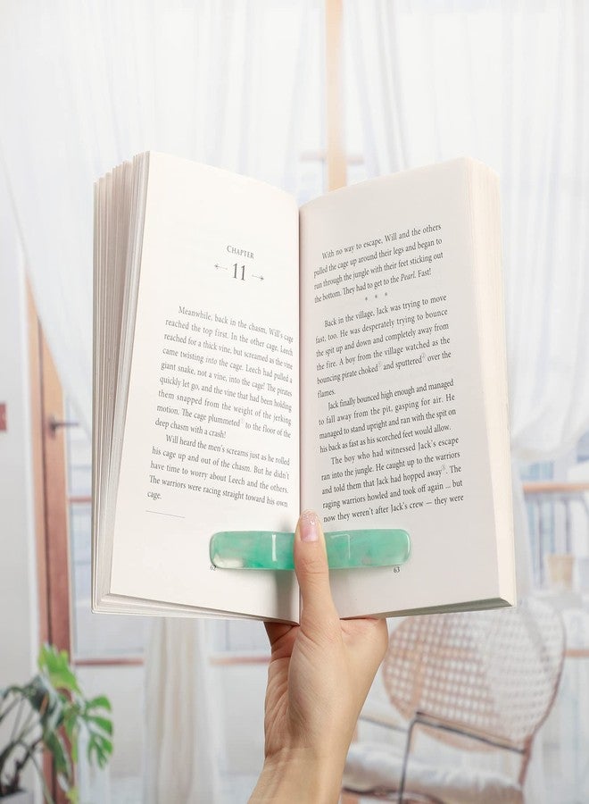 اياستي حامل صفحات الكتب Easety المكون من 4 قطع، مصنوع من الراتنج، متعدد الألوان، إكسسوارات كتب، هدايا لمحبي القراءة من النساء والرجال (لون منعش). - Image 3