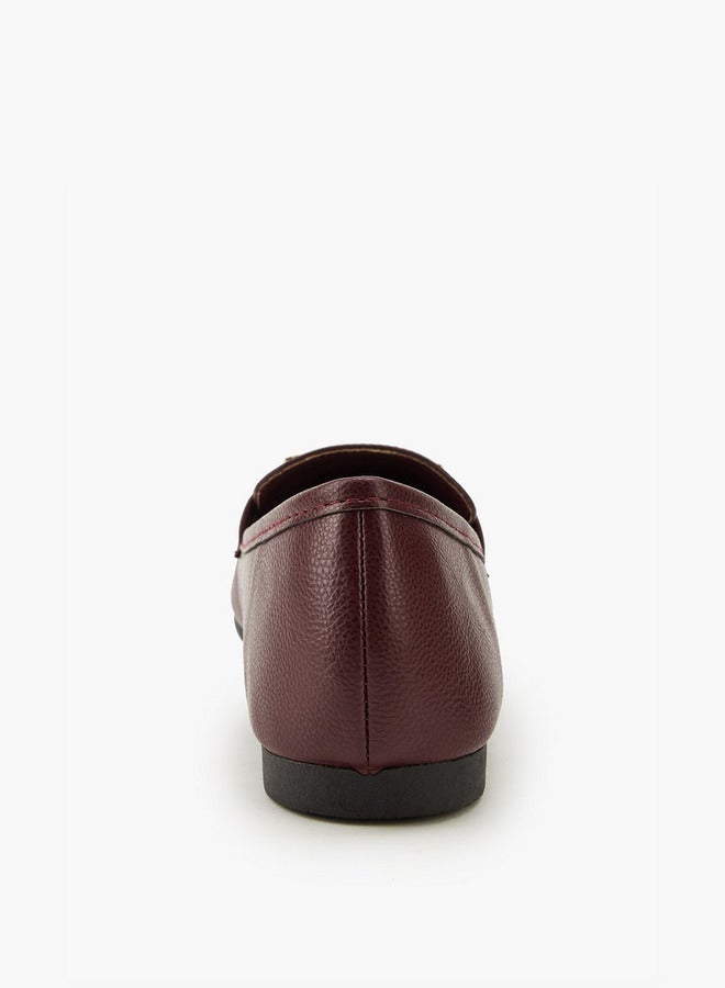 Flora Bella By Shoexpress Metallic Accent Slip-On Loafers - Image 5