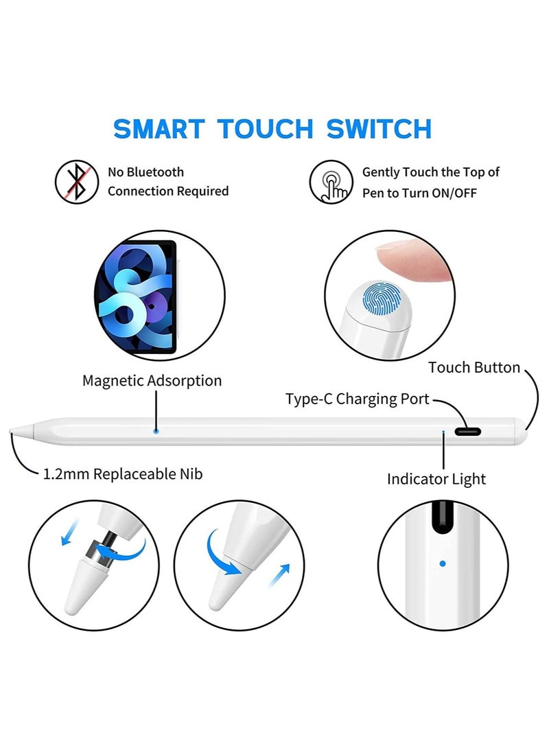 ELTRAZONE Stylus Pen for iPad with Tilt Sensitive and Magnetic Design, Digital Pencil Compatible with 2018 and Later Model, Apple iPad Pro 11/12.9 Inch - Image 4