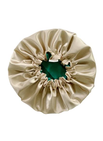 VIYANSHI Large Satin Sleep Cap Silk Elastic Night Sleeping Hat Bonnet Head Cover with Hair Bonnet for Women(pack of 1) (CAP 104)