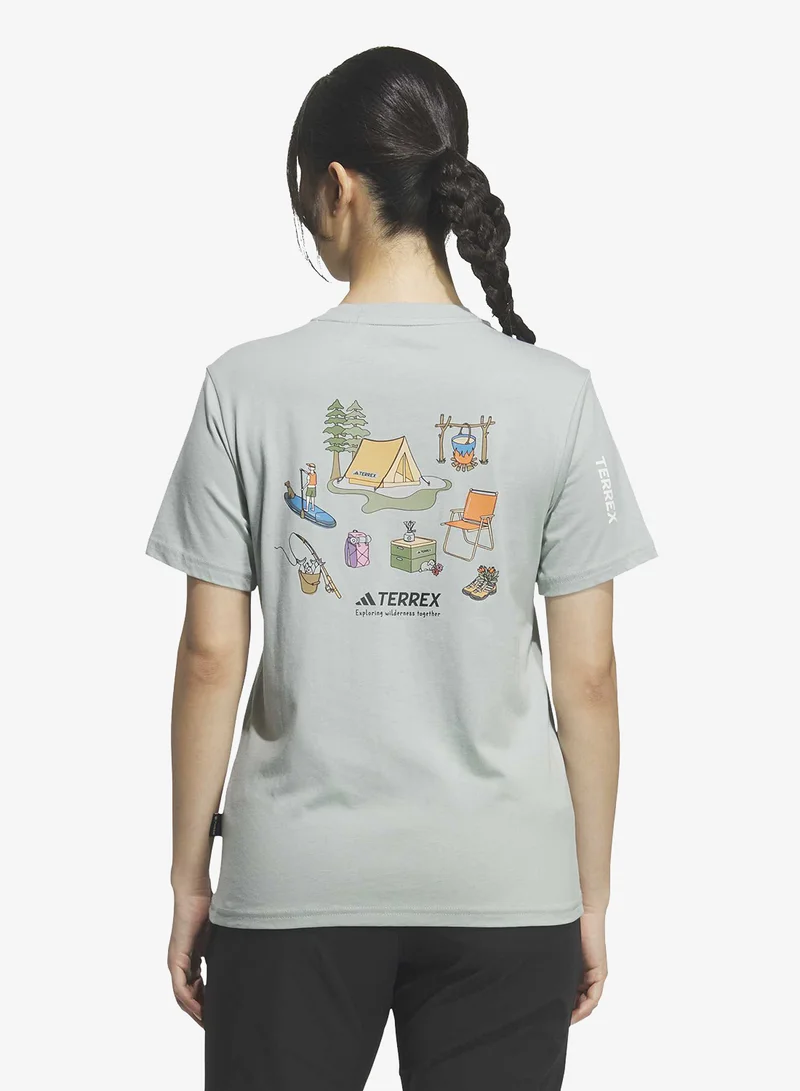 اديداس Xploric Polygiene Graphic T-Shirt