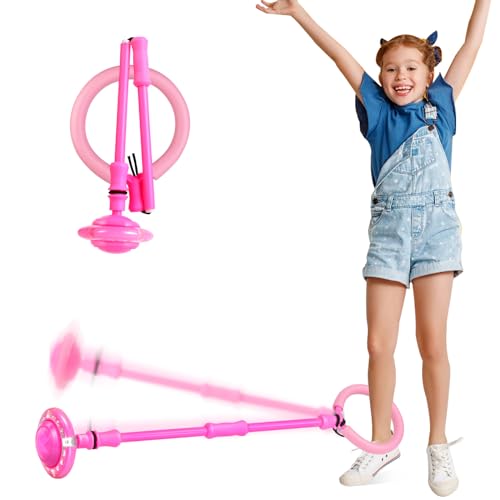 Astrell Skip Ball Foldable Colorful Flash Wheel Indoor Outdoor Game Fitness Toys for Kids Cool Kids Toys Christmas Birthday Gifts for Girls Boys Age 6 7 8 9 10 Year Old - Image 1