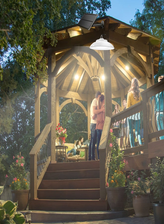 مصباح يعمل بالطاقة الشمسية 2.5 وات، لوحة شمسية 8 وات، إضاءة ليد، مصباح حائطي حثي، مصباح خارجي للمنزل، فناء، مرآب، حديقة، 48 حبة مصباح ليد - Image 2