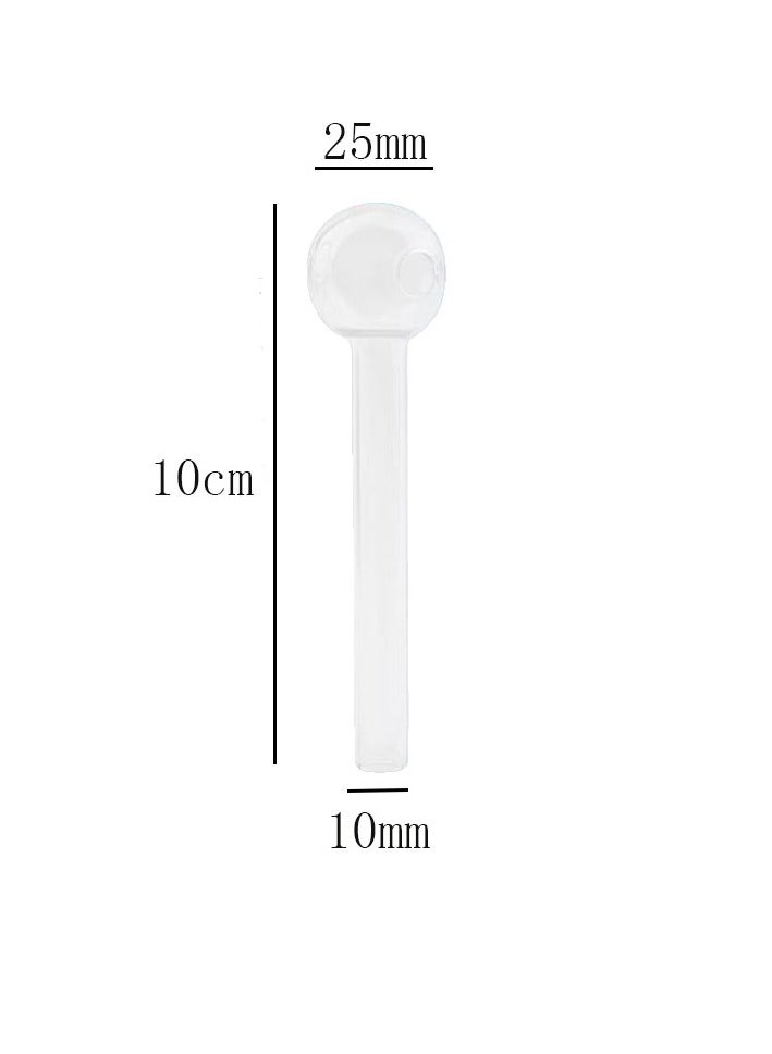 D&L 8 Pcs Glass Straws Shatter Resistant 4 Inch Short Reusable Glass Straw With Cleaning Brush Dishwasher Safe Drinking Straws Perfect For Smoothies Coffee Juice White - Image 5