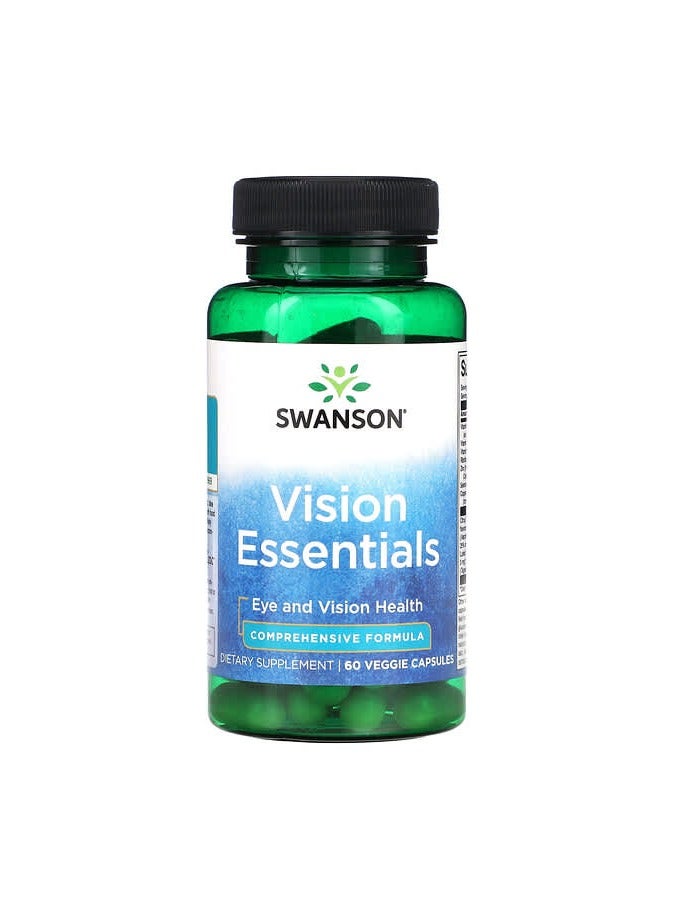 SWANSON Vision Essentials , 60 Veggie Capsules