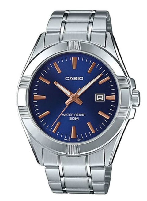 Casio Mens Quartz Watch, Analog Display and Stainless Steel Strap MTP-1308D-2AVDF