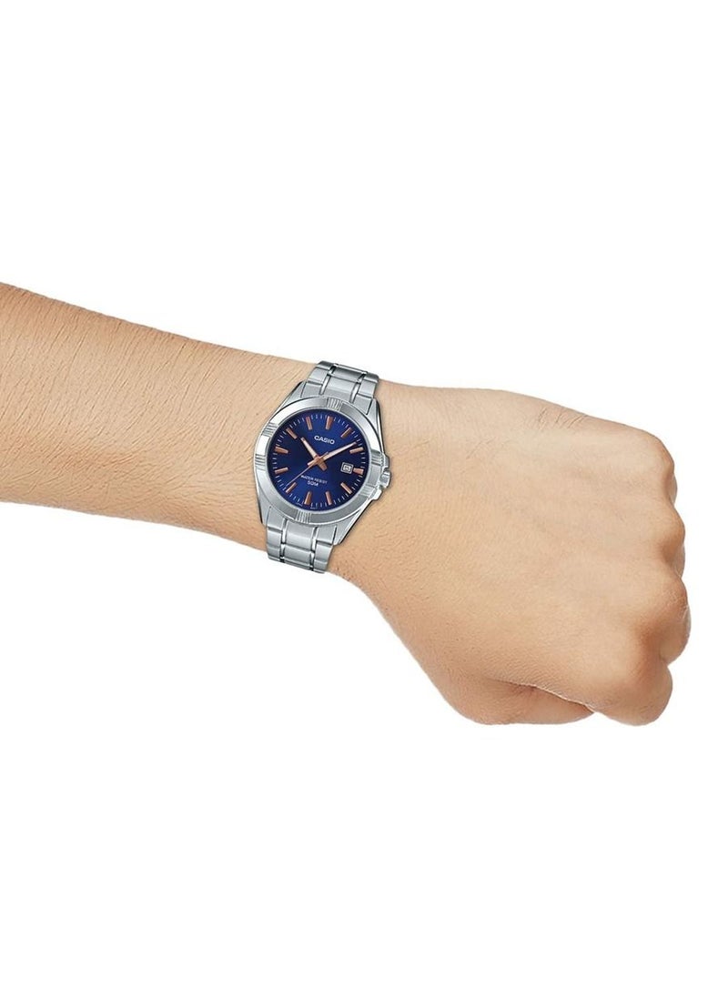 Casio Mens Quartz Watch, Analog Display and Stainless Steel Strap MTP-1308D-2AVDF