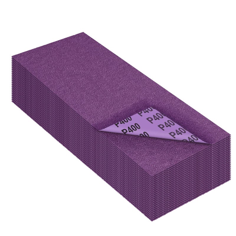 MAXMAN Sandpaper 400 Grit,Wet Dry Sanding Sheets,High Performance Ceramic Abrasive Sand Paper for Wood Furniture Finishing,Metal Grinding,Automotive Polishing,9 x 3.6 Inch,25-Pack - Image 1