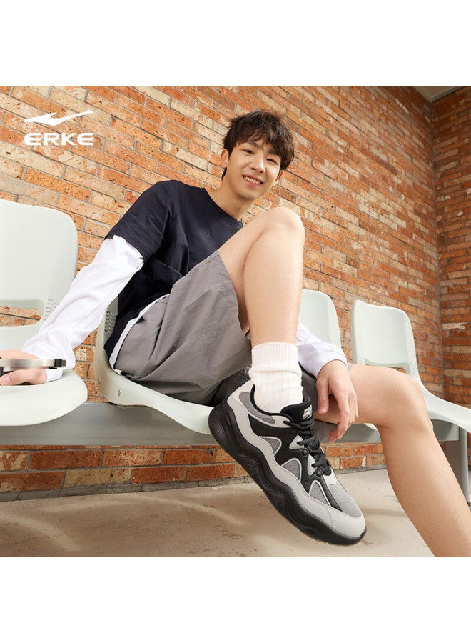 Erke Casual Men's Shoes New Thick-soled Comfortable Dad Sneakers Simple Lightweight Soft Elastic Sports Shoes | Liuyun 2 - Image 2