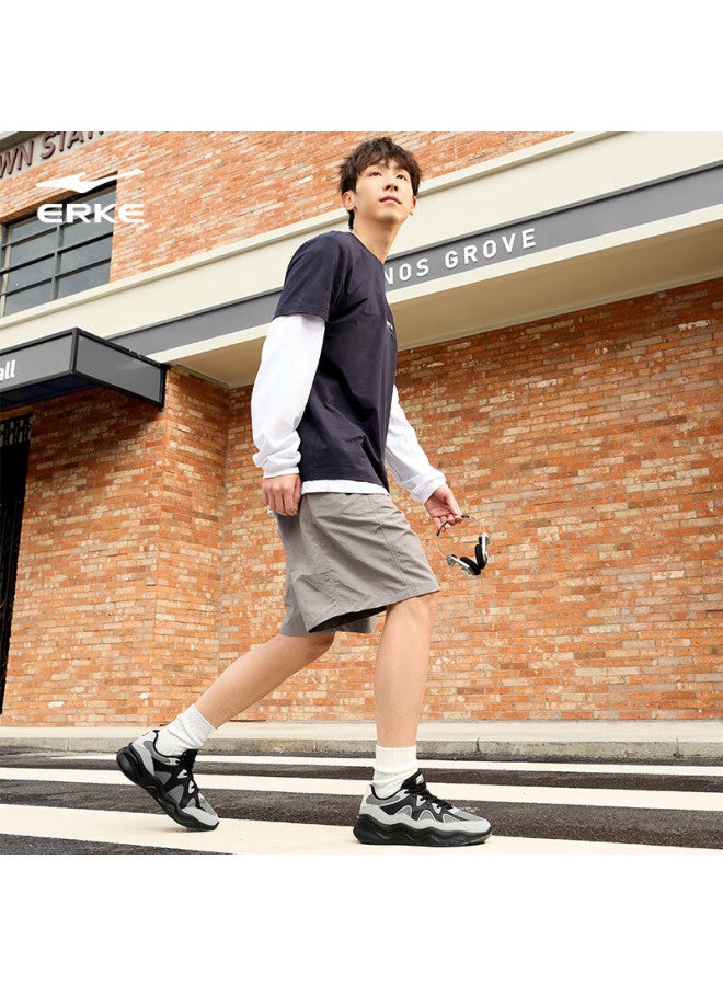 Erke Casual Men's Shoes New Thick-soled Comfortable Dad Sneakers Simple Lightweight Soft Elastic Sports Shoes | Liuyun 2 - Image 3