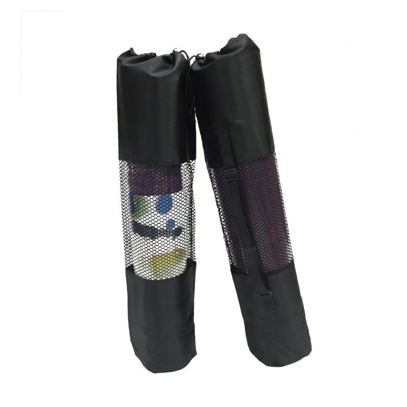 Yoga Mat Storage Mesh Bag Drawstring Bags PVC Adjustable Strap Carrier Breathable Organization Tool - Image 2