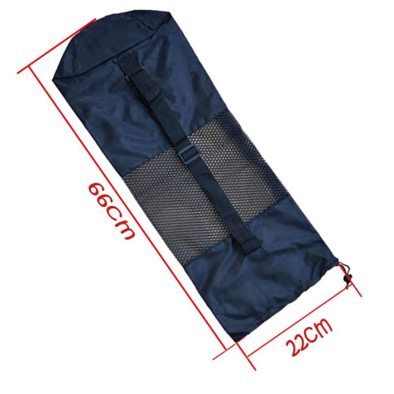 Yoga Mat Storage Mesh Bag Drawstring Bags PVC Adjustable Strap Carrier Breathable Organization Tool - Image 3