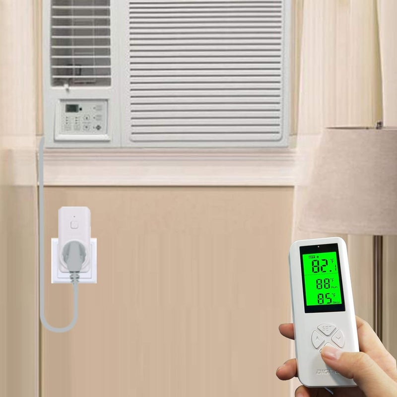 SENSTREE Wireless Thermostat Outlet, Temperature Controlled Outlet Heating & Cooling Remote Control and Plug-in Receiver, Over 300 feet Range, with 6ft NTC Temp Probe (Outlet Detect Temperature) - Image 5