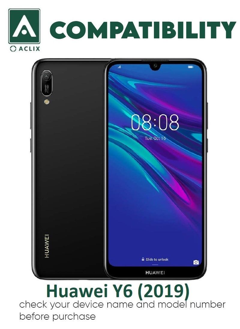 ACLIX 5 Pieces Antistatic ESD Dustproof Premium Quality High Definition Tempered Glass Screen Protector Designed For Huawei Y6 (2019) - Image 3