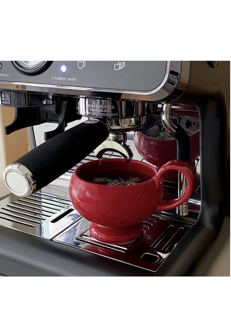 JOSQUEWNN Aladdin Vintage Red Coffee Mug, French Ceramic Tea Cup Creative Breakfast Milk Cup, Porcelain Modern Water Cup For Office And Home, Gift Box For Mother's Day Or Birthday. - Image 3