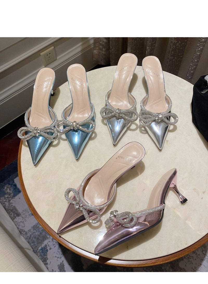 Pointed High Heels Sandals And Slippers  - Image 4