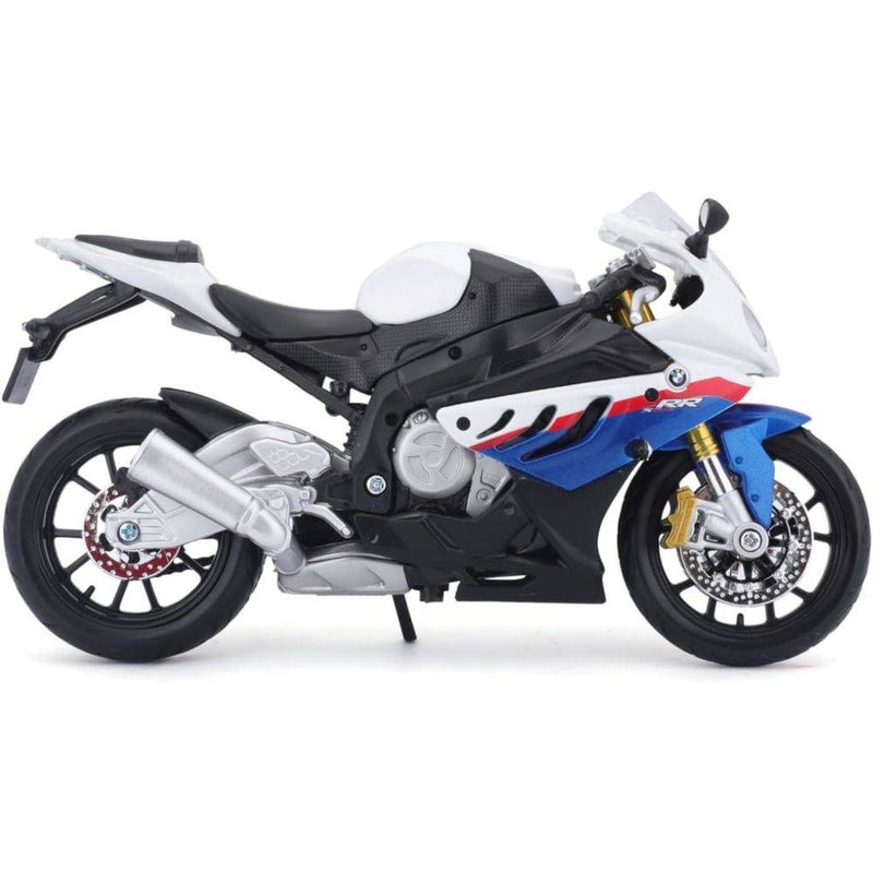 Maisto Assembly Line BMW S1000 RR Die-cast Metal Kit (1:12, 20 Parts, White/Blue/Red) - Image 4