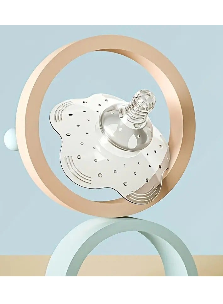 أطفال صغيرة واقيات حلمات السيليكون المريحة للرضاعة الطبيعية - أغطية مقاومة للعض وقابلة للحمل، هدية مثالية للأمهات الجدد، قطعة واحدة/المجموعة، مناسبة للأطفال من سن 0 إلى 3 سنوات، شفافة - Image 1