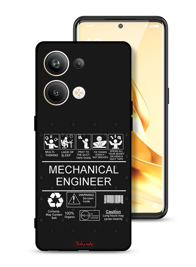 Tolwak Oppo Reno9 Pro Plus 5G Protective Case Cover Mechanical Engineer Sticker - Image 1