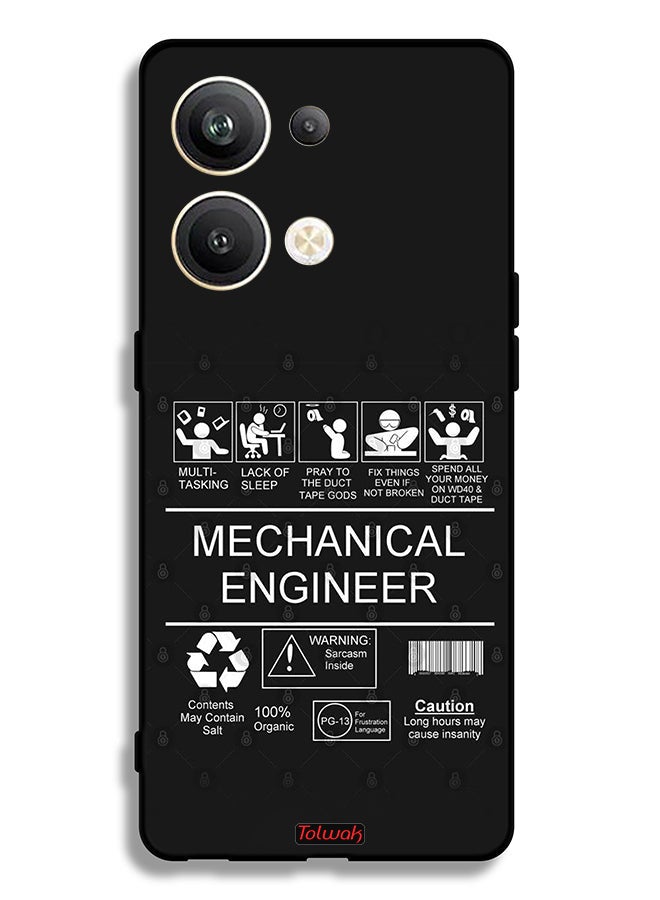 Tolwak Oppo Reno9 Pro Plus 5G Protective Case Cover Mechanical Engineer Sticker - Image 2