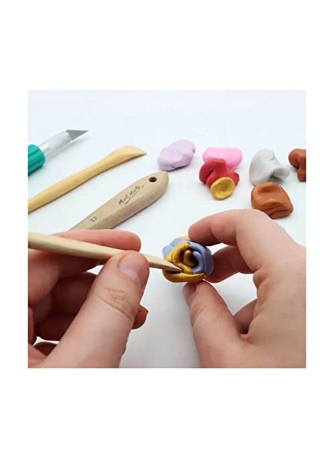 Mont Marte Polymer Clay Metallic - 10 Colours - 100g - Soft, Even Texture - Easy to Shape - Clay for Pottering, Modelling and Crafts