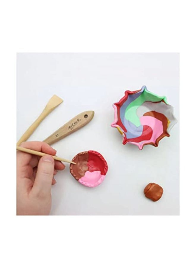 Mont Marte Polymer Clay Metallic - 10 Colours - 100g - Soft, Even Texture - Easy to Shape - Clay for Pottering, Modelling and Crafts