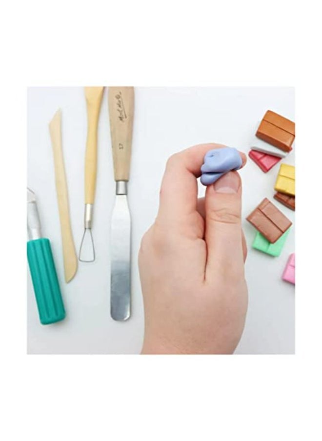 Mont Marte Polymer Clay Metallic - 10 Colours - 100g - Soft, Even Texture - Easy to Shape - Clay for Pottering, Modelling and Crafts