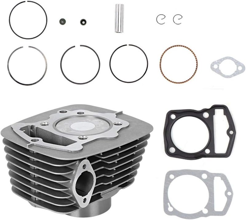 woobles Engine Cylinder Piston, Aluminum 65.5mm Engine Cylinder Piston Rings Replacement Kit Fit for ATC 200 XL200 ATC 250 - Image 2