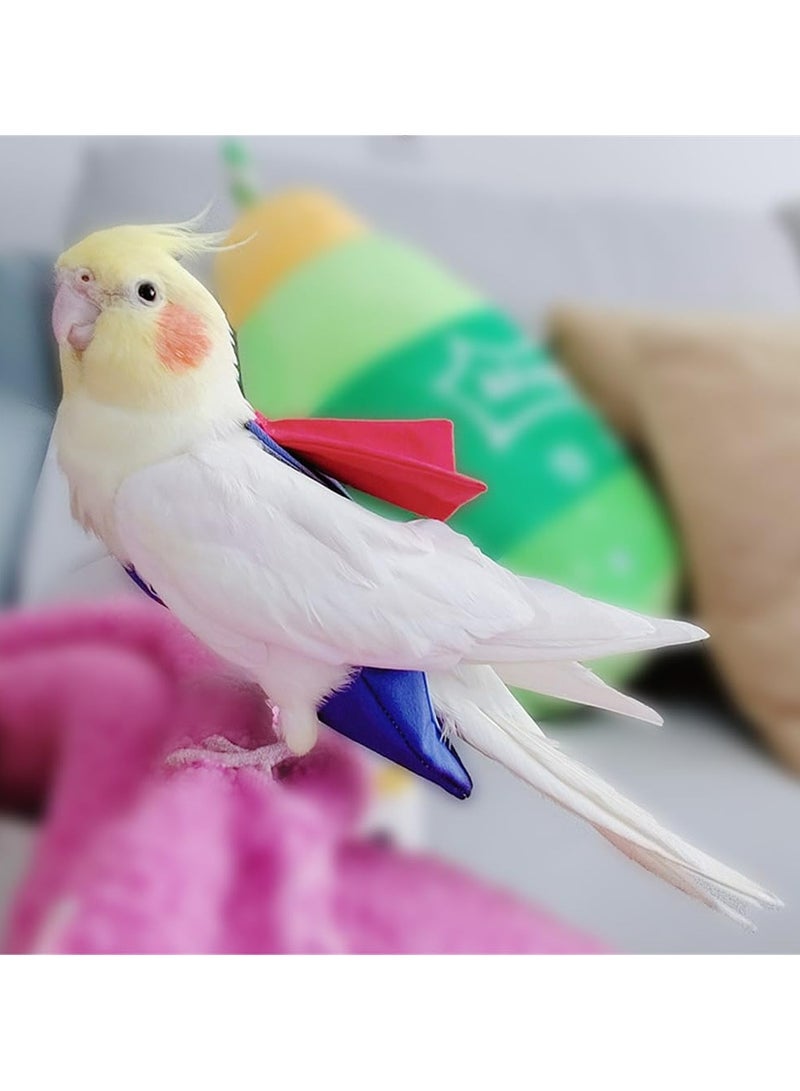 Bird Diapers, Soft Bird Flight Suit, Washable and Reusable  Parrot Diapers Flight Suit, Breathable Pet Changing Pads for Budgerigars, Cockatoos( S) - Image 2