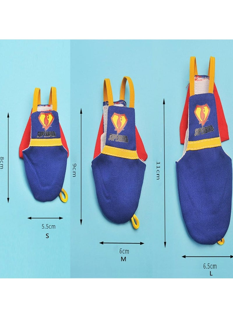 Bird Diapers, Soft Bird Flight Suit, Washable and Reusable  Parrot Diapers Flight Suit, Breathable Pet Changing Pads for Budgerigars, Cockatoos( S) - Image 3
