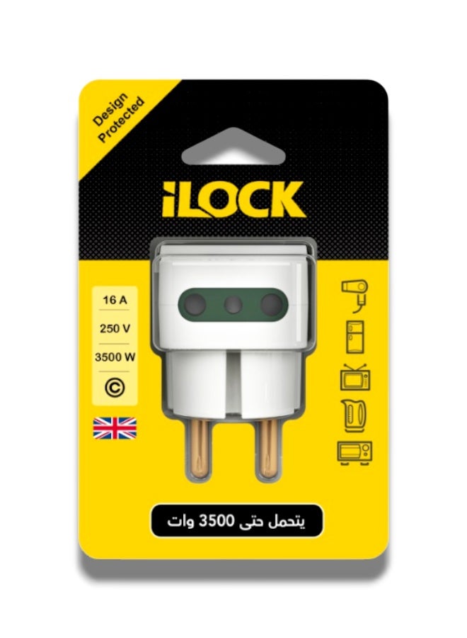 آي لوك محول iLOCK MIKO النحيف متعدد المقابس - قوة 3500 وات أصلي 100% - Image 1