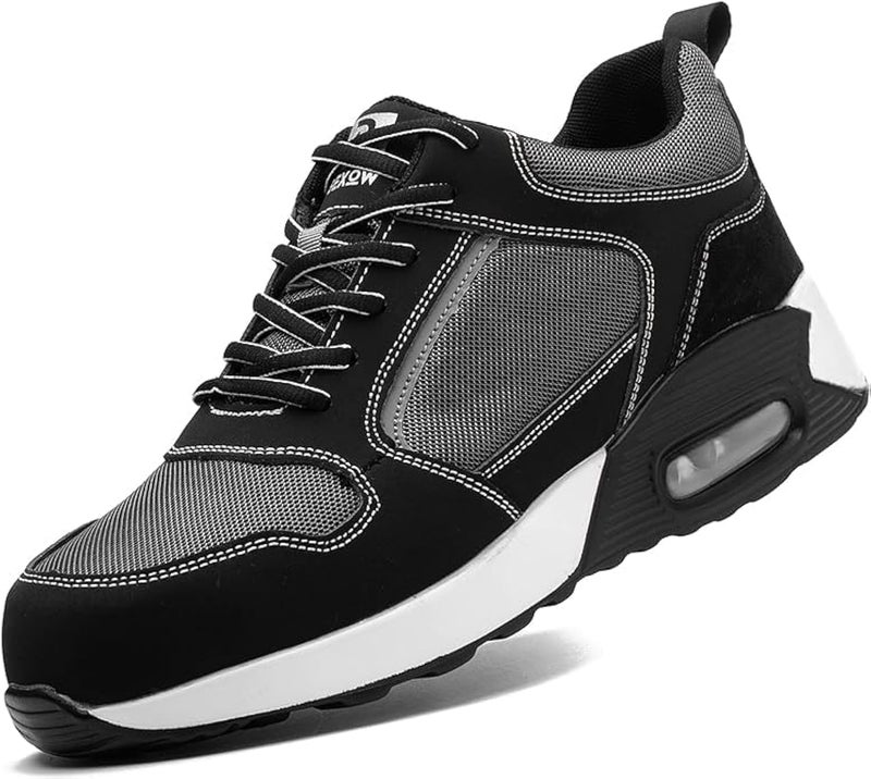Bexow Premium Safety Shoes Steel Toe Lightweight Sneakers Industrial Footwear for Men and Women - Image 1