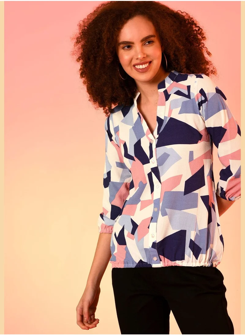 Campus Sutra V Neck Blouse