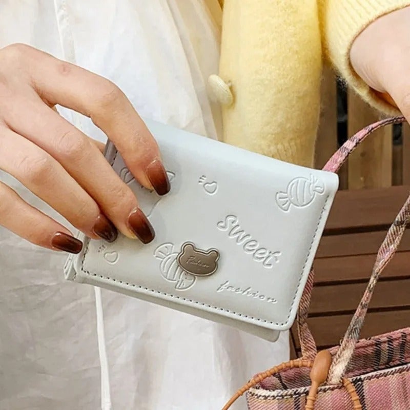 Leather Flip Wallet & Card Holder with Multiple Pockets - Image 2
